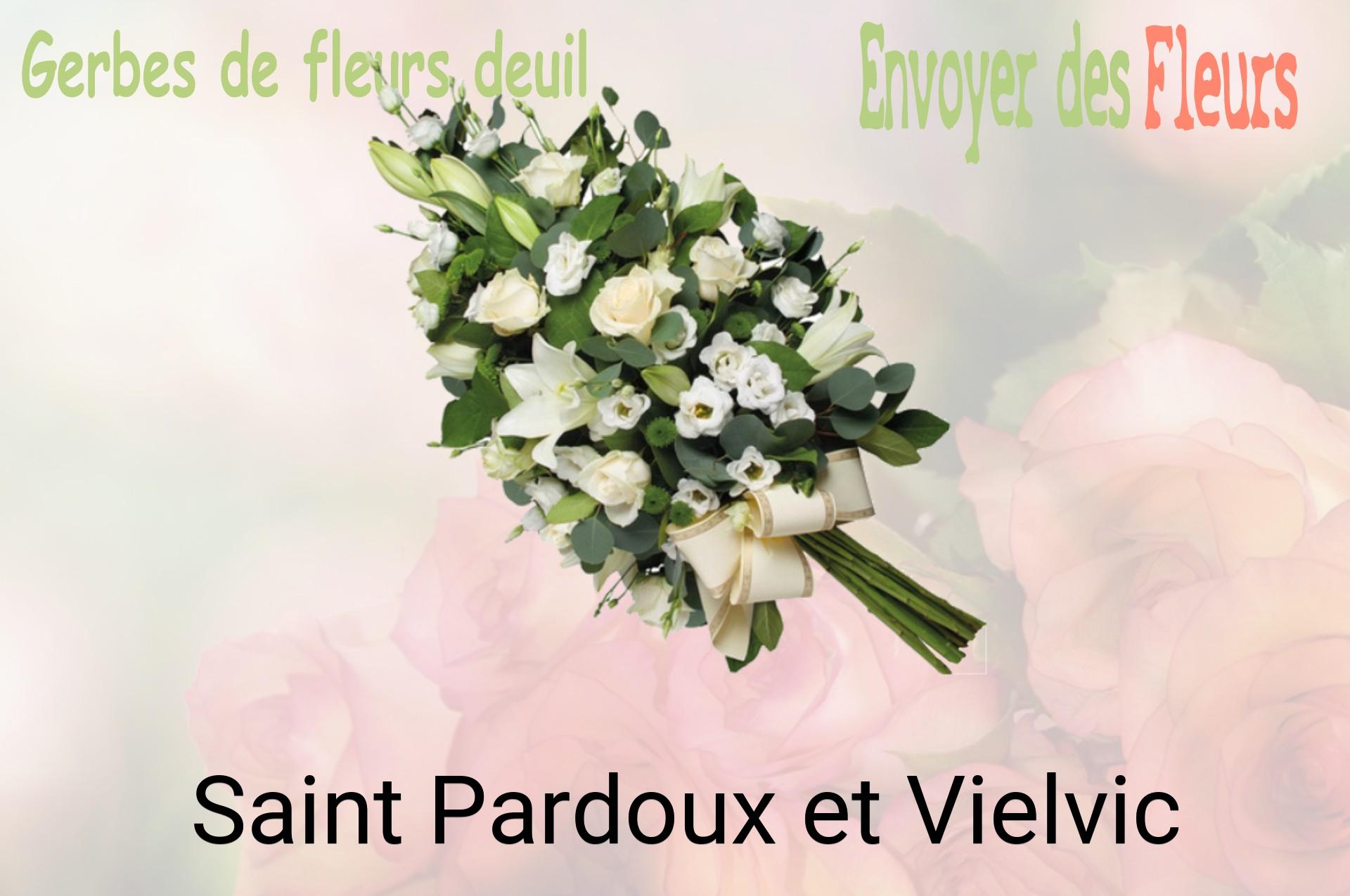 Gerbe de fleurs de deuil livrée à Saint-Pardoux-et-Vielvic